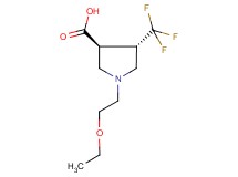 rac-(3S,4S)-1-(2-ethoxyethyl)-4-(trifluoromethyl)pyrrolidine-3-carboxylic acid rac-(3S,4S)-1-(2-ethoxyethyl)-4-(trifluoromethyl)pyrrolidine-3-carboxylic acid