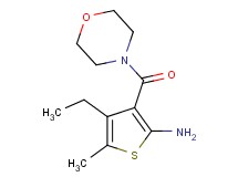 4-ethyl-5-methyl-3-(morpholin-4-ylcarbonyl)thiophen-2-amine 4-ethyl-5-methyl-3-(morpholin-4-ylcarbonyl)thiophen-2-amine