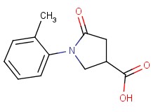 1-(2-methylphenyl)-5-oxopyrrolidine-3-carboxylic acid 1-(2-methylphenyl)-5-oxopyrrolidine-3-carboxylic acid