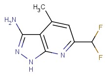6-(difluoromethyl)-4-methyl-1H-pyrazolo[3,4-b]pyridin-3-amine