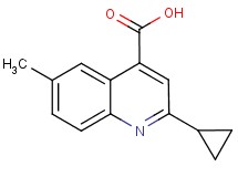 2-cyclopropyl-6-methylquinoline-4-carboxylic acid 2-cyclopropyl-6-methylquinoline-4-carboxylic acid
