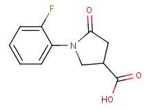 1-(2-fluorophenyl)-5-oxopyrrolidine-3-carboxylic acid 1-(2-fluorophenyl)-5-oxopyrrolidine-3-carboxylic acid