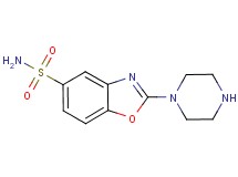 2-piperazin-1-yl-1,3-benzoxazole-5-sulfonamide 2-piperazin-1-yl-1,3-benzoxazole-5-sulfonamide