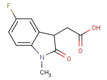 (5-fluoro-1-methyl-2-oxo-2,3-dihydro-1H-indol-3-yl)acetic acid (5-fluoro-1-methyl-2-oxo-2,3-dihydro-1H-indol-3-yl)acetic acid