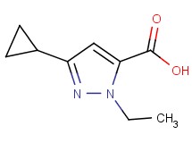 3-cyclopropyl-1-ethyl-1H-pyrazole-5-carboxylic acid 3-cyclopropyl-1-ethyl-1H-pyrazole-5-carboxylic acid