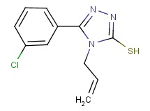 4-allyl-5-(3-chlorophenyl)-4H-1,2,4-triazole-3-thiol 4-allyl-5-(3-chlorophenyl)-4H-1,2,4-triazole-3-thiol