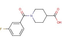 1-(3-fluorobenzoyl)piperidine-4-carboxylic acid