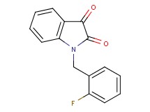 1-(2-fluorobenzyl)-1H-indole-2,3-dione 1-(2-fluorobenzyl)-1H-indole-2,3-dione