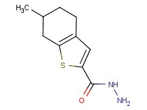 6-methyl-4,5,6,7-tetrahydro-1-benzothiophene-2-carbohydrazide 6-methyl-4,5,6,7-tetrahydro-1-benzothiophene-2-carbohydrazide