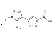 5-(1-ethyl-5-methyl-1H-pyrazol-4-yl)isoxazole-3-carboxylic acid