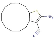 2-amino-4,5,6,7,8,9,10,11,12,13-decahydrocyclododeca[b]thiophene-3-carbonitrile