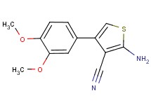 2-amino-4-(3,4-dimethoxyphenyl)thiophene-3-carbonitrile 2-amino-4-(3,4-dimethoxyphenyl)thiophene-3-carbonitrile