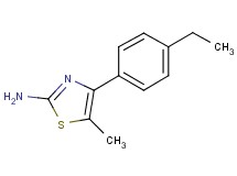 4-(4-ethylphenyl)-5-methyl-1,3-thiazol-2-amine 4-(4-ethylphenyl)-5-methyl-1,3-thiazol-2-amine