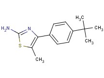 4-(4-tert-butylphenyl)-5-methyl-1,3-thiazol-2-amine 4-(4-tert-butylphenyl)-5-methyl-1,3-thiazol-2-amine