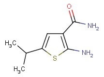 2-amino-5-isopropylthiophene-3-carboxamide 2-amino-5-isopropylthiophene-3-carboxamide