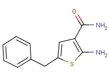 2-amino-5-benzylthiophene-3-carboxamide 2-amino-5-benzylthiophene-3-carboxamide