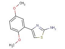 4-(2,5-dimethoxyphenyl)-1,3-thiazol-2-amine 4-(2,5-dimethoxyphenyl)-1,3-thiazol-2-amine
