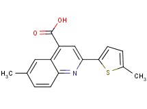 6-methyl-2-(5-methyl-2-thienyl)quinoline-4-carboxylic acid