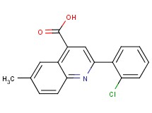 2-(2-chlorophenyl)-6-methylquinoline-4-carboxylic acid