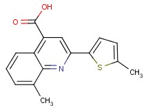 8-methyl-2-(5-methyl-2-thienyl)quinoline-4-carboxylic acid