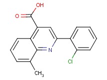 2-(2-chlorophenyl)-8-methylquinoline-4-carboxylic acid