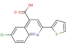 6-chloro-2-(2-thienyl)quinoline-4-carboxylic acid