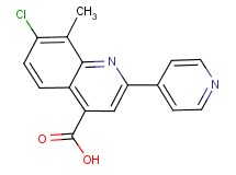 7-chloro-8-methyl-2-pyridin-4-ylquinoline-4-carboxylic acid