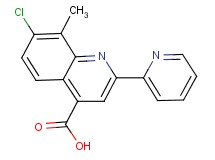 7-chloro-8-methyl-2-pyridin-2-ylquinoline-4-carboxylic acid