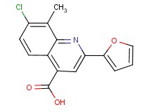 7-chloro-2-(2-furyl)-8-methylquinoline-4-carboxylic acid