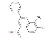 7-chloro-8-methyl-2-phenylquinoline-4-carboxylic acid