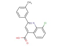 8-chloro-2-(3-methylphenyl)quinoline-4-carboxylic acid 8-chloro-2-(3-methylphenyl)quinoline-4-carboxylic acid