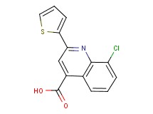 8-chloro-2-(2-thienyl)quinoline-4-carboxylic acid 8-chloro-2-(2-thienyl)quinoline-4-carboxylic acid