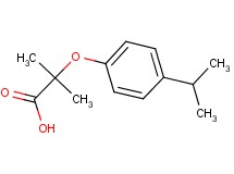 2-(4-isopropylphenoxy)-2-methylpropanoic acid 2-(4-isopropylphenoxy)-2-methylpropanoic acid