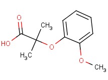 2-(2-methoxyphenoxy)-2-methylpropanoic acid 2-(2-methoxyphenoxy)-2-methylpropanoic acid