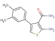 2-amino-4-(3,4-dimethylphenyl)thiophene-3-carboxamide 2-amino-4-(3,4-dimethylphenyl)thiophene-3-carboxamide