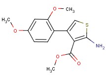 methyl 2-amino-4-(2,4-dimethoxyphenyl)thiophene-3-carboxylate methyl 2-amino-4-(2,4-dimethoxyphenyl)thiophene-3-carboxylate