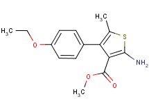 methyl 2-amino-4-(4-ethoxyphenyl)-5-methylthiophene-3-carboxylate methyl 2-amino-4-(4-ethoxyphenyl)-5-methylthiophene-3-carboxylate