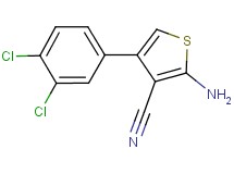 2-amino-4-(3,4-dichlorophenyl)thiophene-3-carbonitrile 2-amino-4-(3,4-dichlorophenyl)thiophene-3-carbonitrile