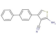 2-amino-4-biphenyl-4-ylthiophene-3-carbonitrile 2-amino-4-biphenyl-4-ylthiophene-3-carbonitrile