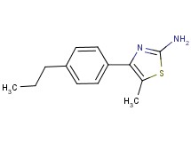 5-methyl-4-(4-propylphenyl)-1,3-thiazol-2-amine 5-methyl-4-(4-propylphenyl)-1,3-thiazol-2-amine