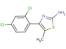 4-(2,4-dichlorophenyl)-5-methyl-1,3-thiazol-2-amine 4-(2,4-dichlorophenyl)-5-methyl-1,3-thiazol-2-amine