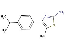 4-(4-isopropylphenyl)-5-methyl-1,3-thiazol-2-amine 4-(4-isopropylphenyl)-5-methyl-1,3-thiazol-2-amine