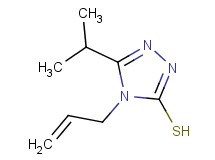 4-allyl-5-isopropyl-4H-1,2,4-triazole-3-thiol 4-allyl-5-isopropyl-4H-1,2,4-triazole-3-thiol