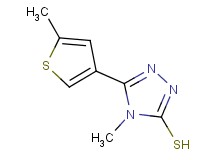 4-methyl-5-(5-methyl-3-thienyl)-4H-1,2,4-triazole-3-thiol 4-methyl-5-(5-methyl-3-thienyl)-4H-1,2,4-triazole-3-thiol