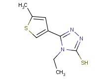 4-ethyl-5-(5-methyl-3-thienyl)-4H-1,2,4-triazole-3-thiol 4-ethyl-5-(5-methyl-3-thienyl)-4H-1,2,4-triazole-3-thiol