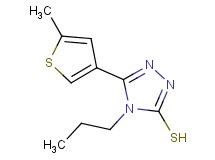 5-(5-methyl-3-thienyl)-4-propyl-4H-1,2,4-triazole-3-thiol 5-(5-methyl-3-thienyl)-4-propyl-4H-1,2,4-triazole-3-thiol