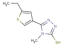 5-(5-ethyl-3-thienyl)-4-methyl-4H-1,2,4-triazole-3-thiol 5-(5-ethyl-3-thienyl)-4-methyl-4H-1,2,4-triazole-3-thiol