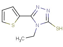 4-ethyl-5-(2-thienyl)-4H-1,2,4-triazole-3-thiol 4-ethyl-5-(2-thienyl)-4H-1,2,4-triazole-3-thiol