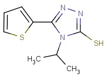4-isopropyl-5-(2-thienyl)-4H-1,2,4-triazole-3-thiol 4-isopropyl-5-(2-thienyl)-4H-1,2,4-triazole-3-thiol