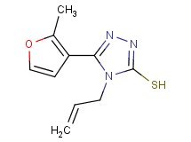 4-allyl-5-(2-methyl-3-furyl)-4H-1,2,4-triazole-3-thiol 4-allyl-5-(2-methyl-3-furyl)-4H-1,2,4-triazole-3-thiol